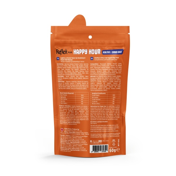 happy hour healty & shiny coat 60g köpek