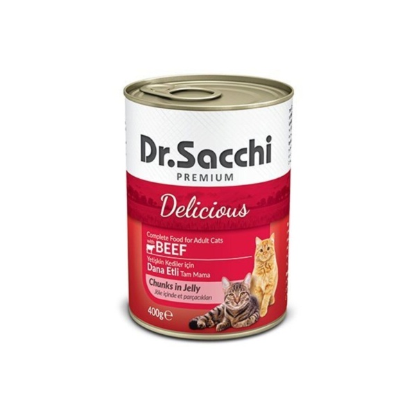 Dr.sacchi Sığır Etli Yetişkin Kedi Konservesi 400gr