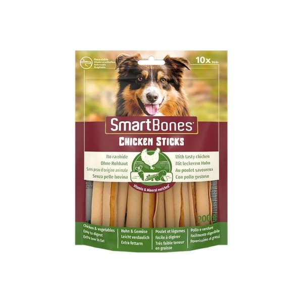 Smart Bones Tavuklu Stick Köpek Ödül Maması 10 Adet 200 gr