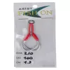 fish on asist iğne 2/0 numara iğne/1,5 cm /100 lb pembe