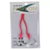 fish on asist iğne 3/0 numara iğne/7 cm /200 lb pembe