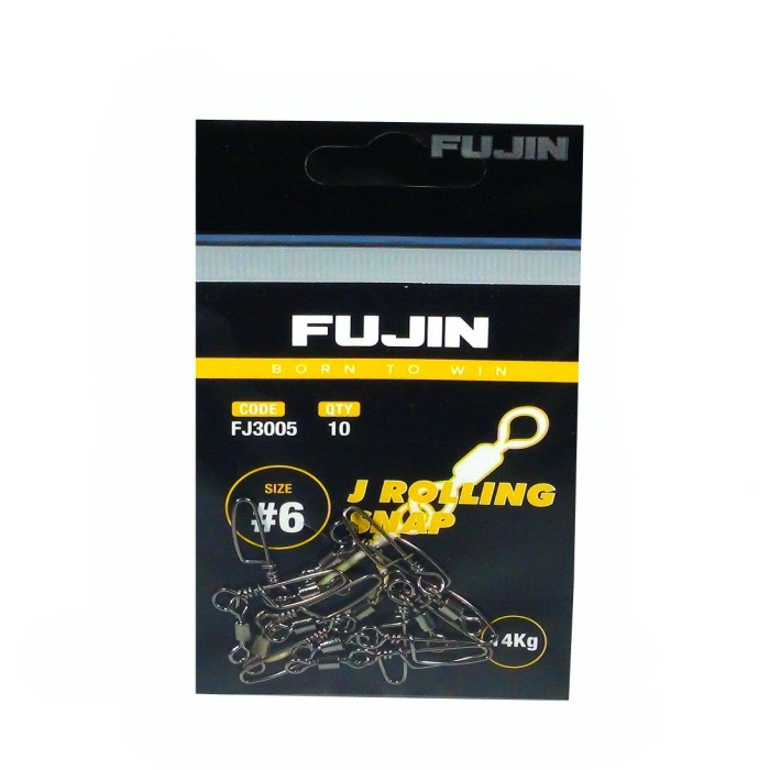 Fujin J Rolling Snap Bilyalı Kilitli Klips Black Nickel #1 numara