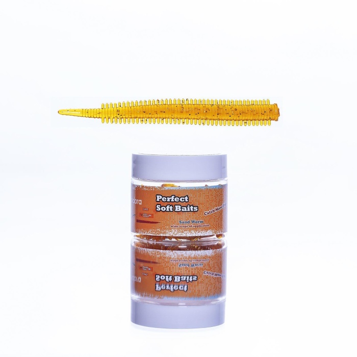 Pandora Perfect Soft Baits Sand Worm 7cm (Kavanozlu Ambalaj) - NATURAL