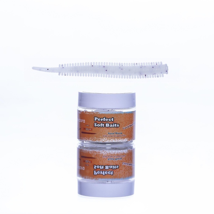 Pandora Perfect Soft Baits Sand Worm 7cm (Kavanozlu Ambalaj) - NATURAL