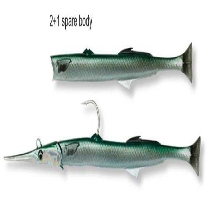 Savage Gear Needlefish Pulsetail 2+1 14 cm 12g #Pearl White Silver