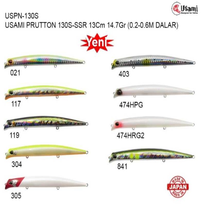 USAMİ PRUTTON 130S-SSR-14,7G -474HPG