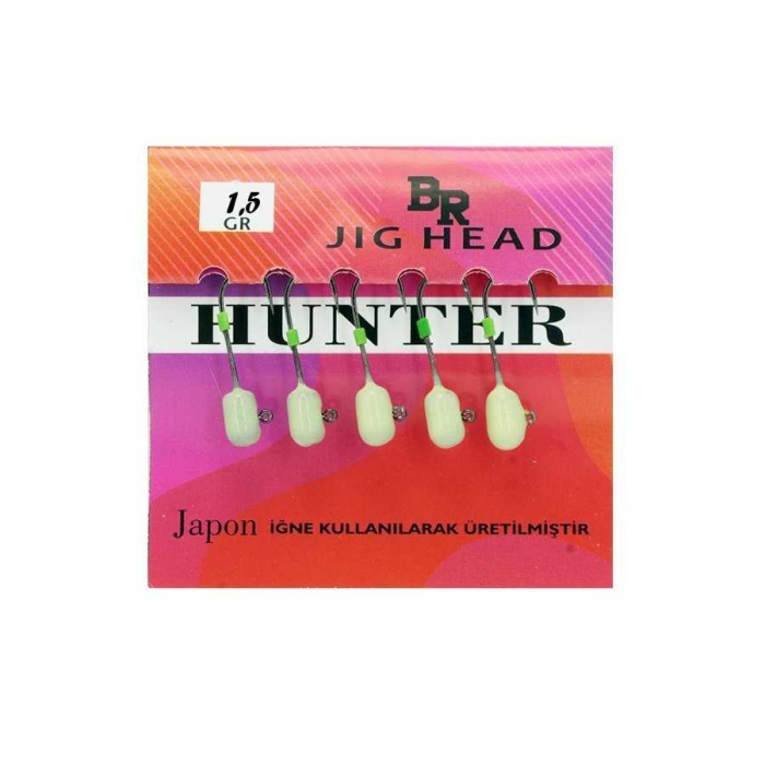 Bera Jig Head - Hunter 4.5gr Green Uv Glow