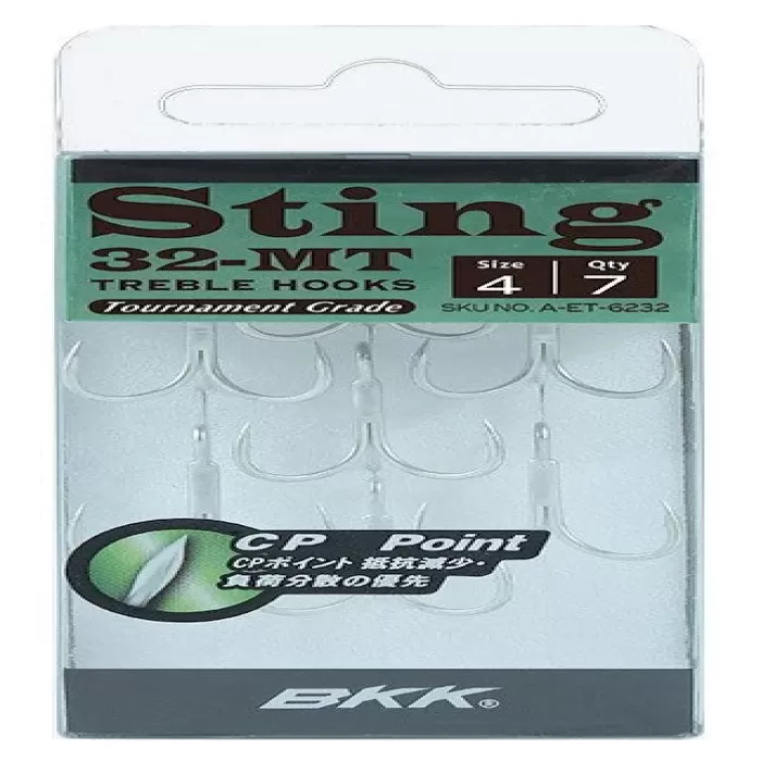 BKK Sting-32 MT Üçlü Olta kancası 6 no 7 Pcs