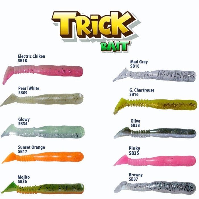Fujin Trick Bait 9cm Silikon Balık #Renk:Electric chiken