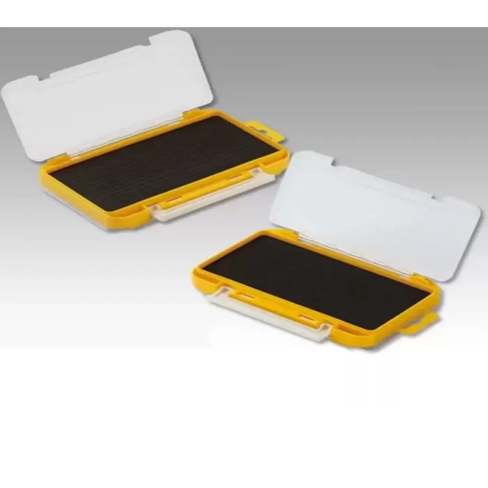 Meiho Run Gun Case 1010W-2 Çift Taraflı Evalı LRF Kutusu - Balıkçılık Malzemesi Organizer Sarı