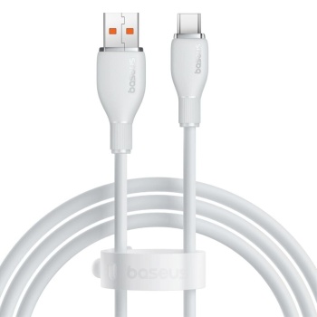 Baseus Pudding USB-A to Type-C Hızlı Şarj Kablosu 1.2m Beyaz