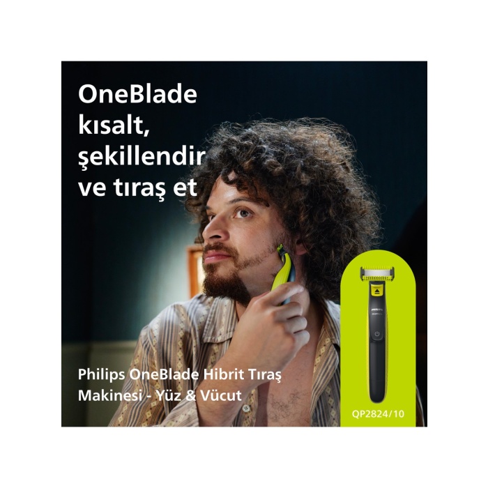 Philips OneBlade QP2824/10 Yüz ve Vücut Şekillendirici