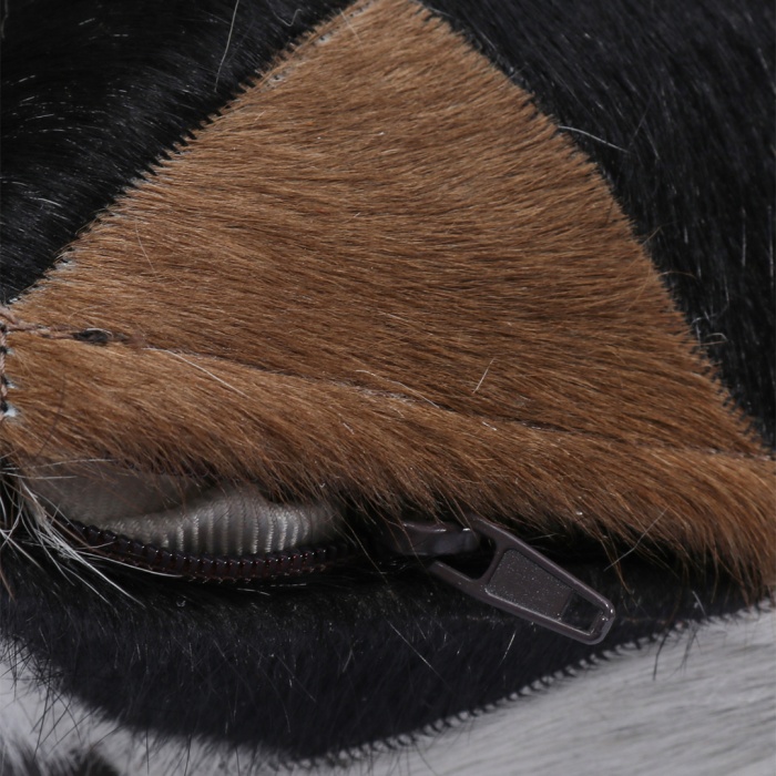 Barrio Rico Premium Dekoratif Patchwork Deri Kırlent Kılıfı/ev ve Ofis Için Gerçek Deri 45X45CM Kırlent Kılıfı