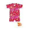 KidZee Lime Romper Rashguard UPF 40+ Korumalı Bebekler için Hızlı Kuruyan Yazlık Romper Mayo