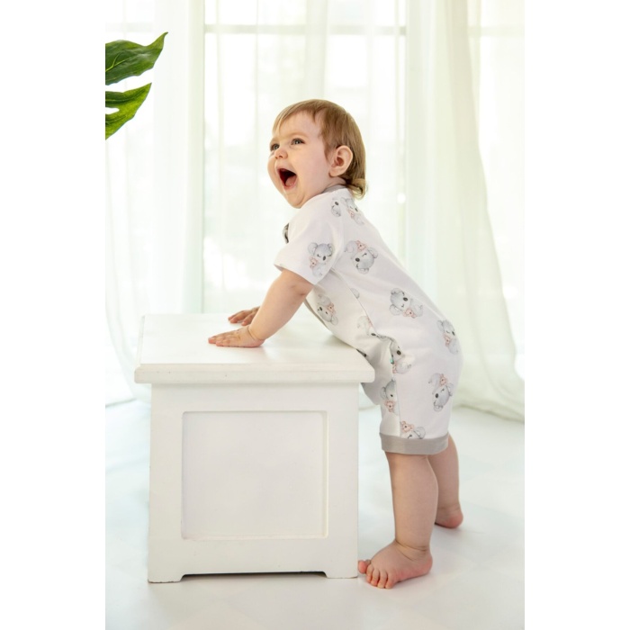 KidZee Yazlık Şort Tulum  0.2 TOG Koala Zee-Romper