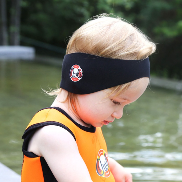Owli Swimwarm Kulak Koruyucu Siyah Bebek