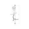 GPD PETRA Siyah Banyo Lavabo Sürgülü Duş Seti Mlb160-s-mbb160-s-dst57-s