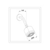 GPD ADS03 Ankastre Duş Başlığı (5 FONKSİYONLU) (Ø85)