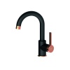 GPD Gildo Mtl165-s-r Tek Gövde Lavabo Bataryası Siyah-rose Gold