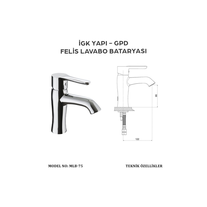 GPD Mlb75 Felis Lavabo Bataryası