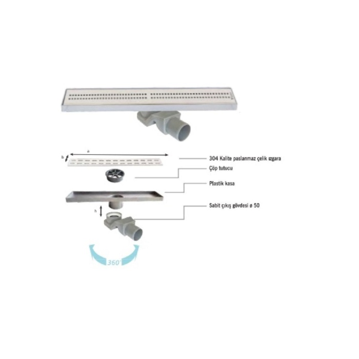 SUKAR Line 4e 30 Cm Cube Izgaralı Lineer Süzgeç