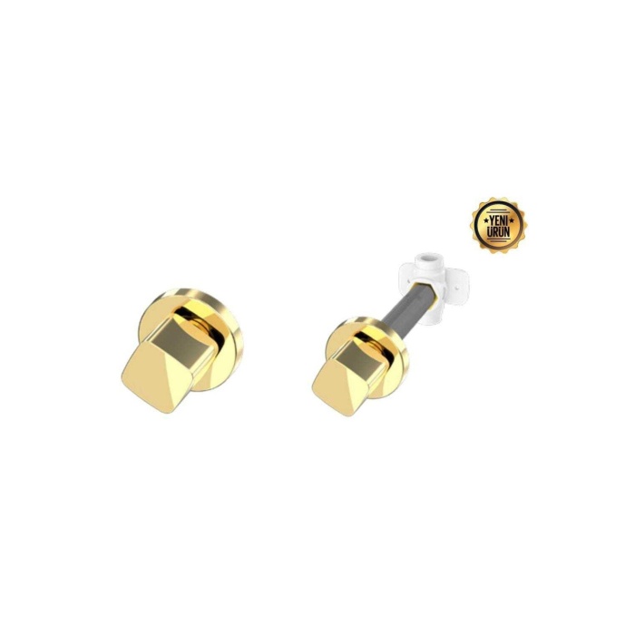 İZYAPI 20 Mm (kare) Ankastre Ara Kesme Valf Bt7030a (gold) Altın