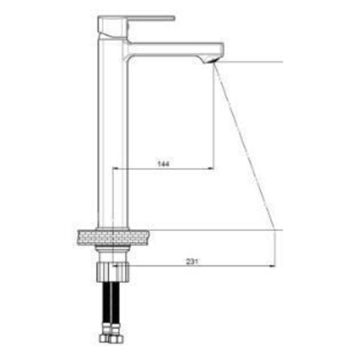 GPD PEDRA SET ÜSTÜ LAVABO BATARYASI KROM MSL160