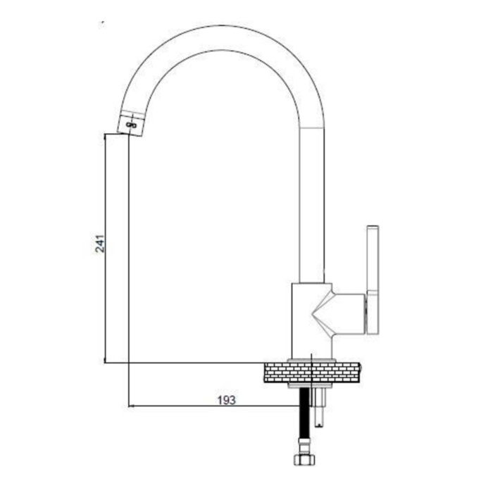 GPD Gildo Mtl165-k-s Tek Gövde Lavabo Bataryası Siyah - Krom