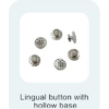 Lingual Button Hollow Base- Yuvarlak Delikli Buton 10lu Paket
