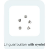 Lingual Button with Eyelet - Eyeletli Buton 10lu Paket