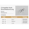 Crimpable Hook Ball Hook 10lu Paket