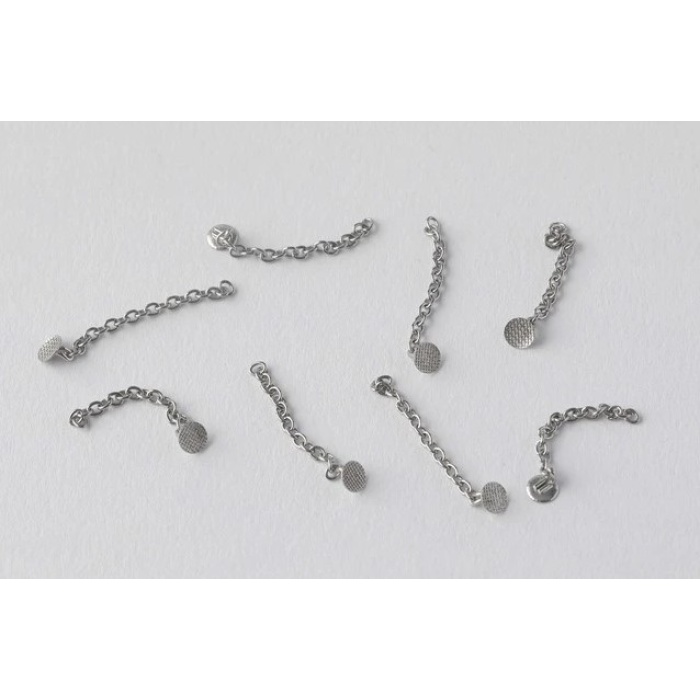 Zincir Buton Silver 10lu Paket