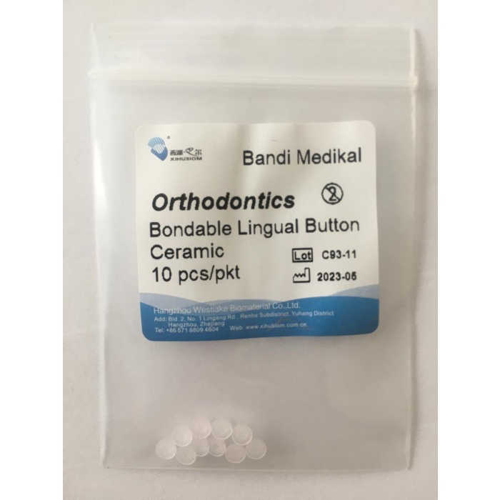 Lingual Buton Seramik Yuvarlak 10lu Paket