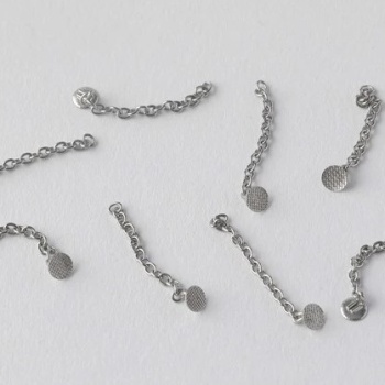 Zincir Buton Silver 10lu Paket