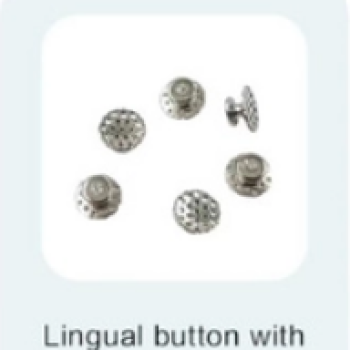 Lingual Button Hollow Base- Yuvarlak Delikli Buton 10lu Paket