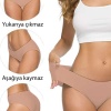 7 Adet Kadın Dikişsiz Lazer Kesim Esnek İz yapmayan Külot S10