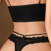 Kadın Fantezi İç Giyim Tanga Külot Perfect Fall 275 Siyah - Royaleks