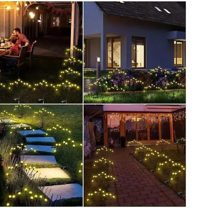 Solar LED Ateşböceği Bahçe Işıkları 2 Adet