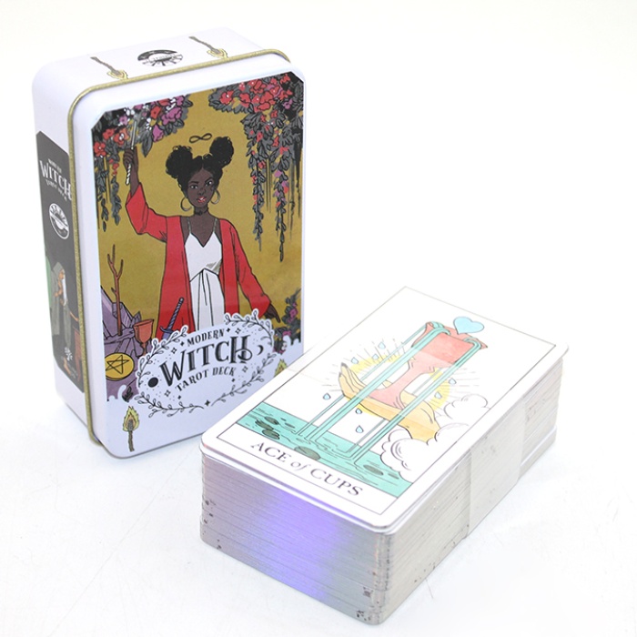 Metal Kutulu Tarot Kartı Modern Witch