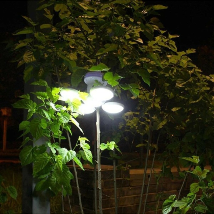 Solar Güneş Enerji Ve Usb Sarjlı 5 Kanatlı Bahçe Aydınlatma Led Askılı Pratik Kamp Lamba