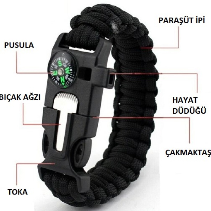 Çok Amaçlı Hayatta Kalma Bilekliği