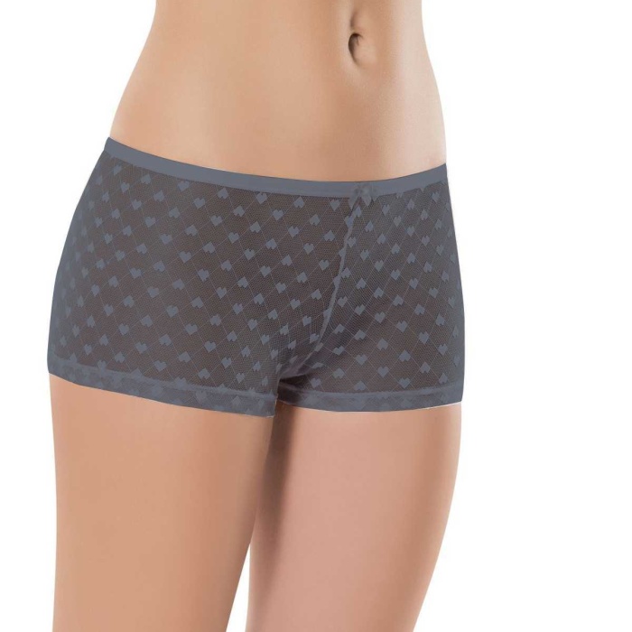 5 Adet Kadın Komple Tül Dantel Boxer Külot