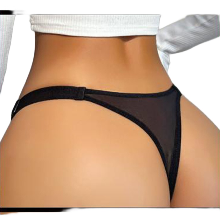 Kadın Fantezi İç Giyim Tanga Külot Perfect Fall D218 Siyah