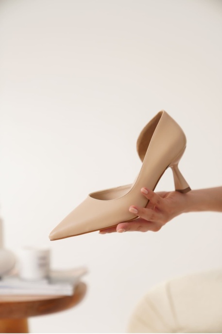 Kadın Nude Cilt Topuklu Ayakkabı TR08MS44B