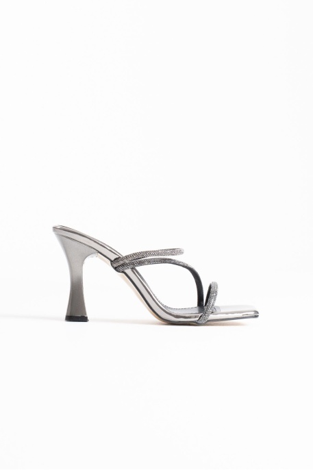 Platin Taşlı Topuklu Kadın Terlik TR20MY04E