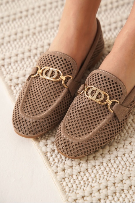 Kadın Süet Vizon Günlük Ayakkabı TR27MS02D