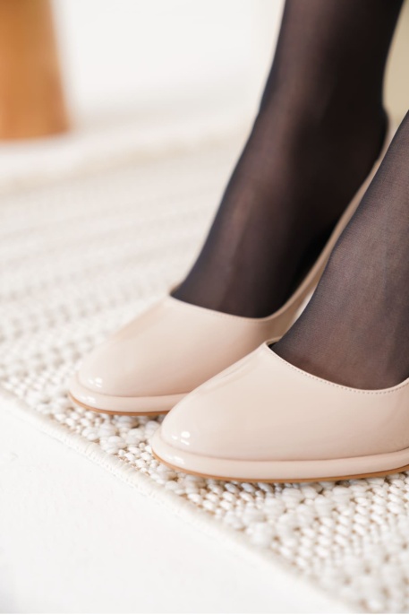 Bej Rugan Kadın Topuklu Ayakkabı TR18MS11C