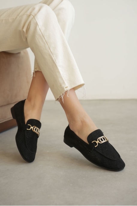 Kadın Siyah Toka Detaylı Ayakkabı TR27MS02A