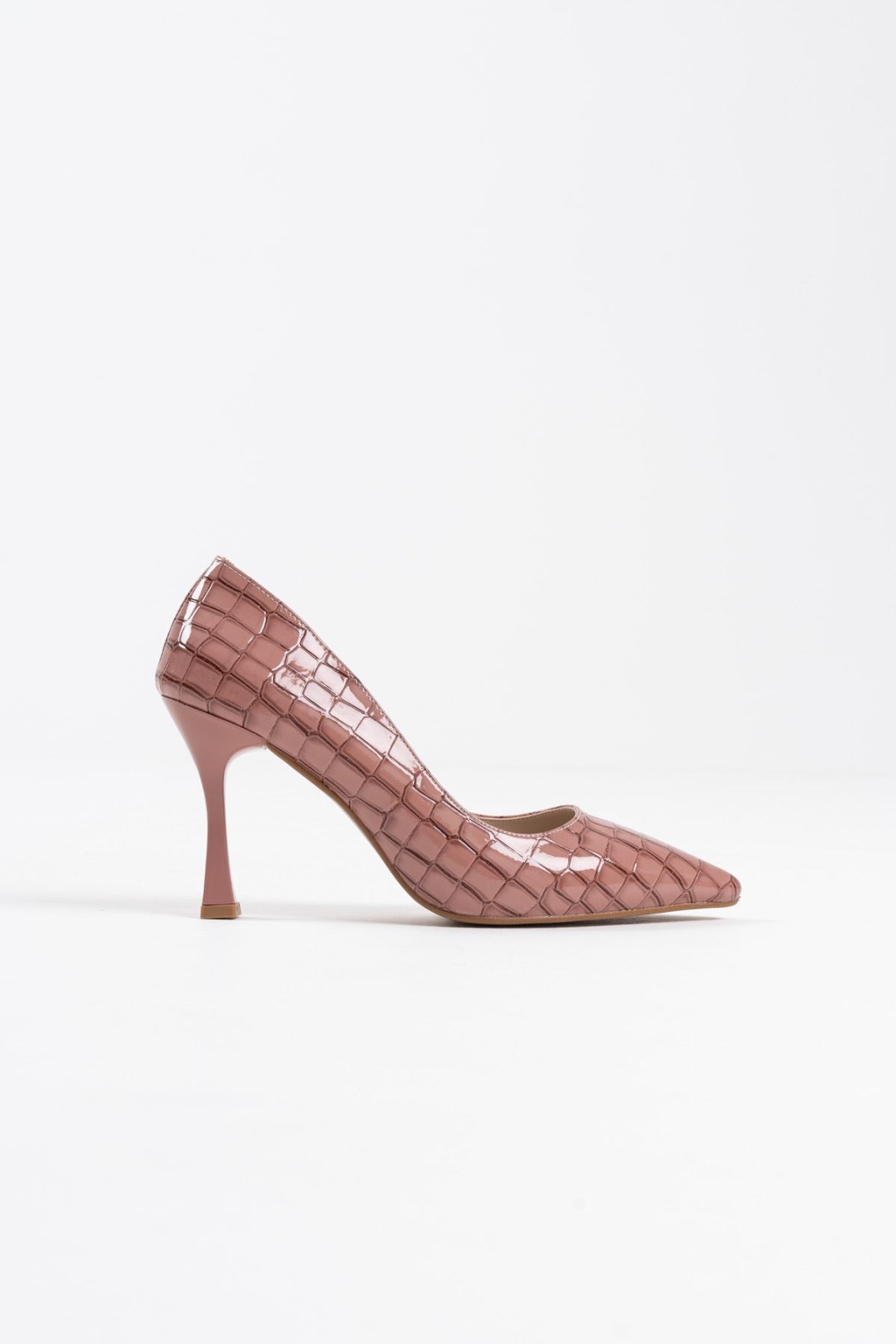 Kadın Somon Kroko Rugan Stiletto TR08MS10B