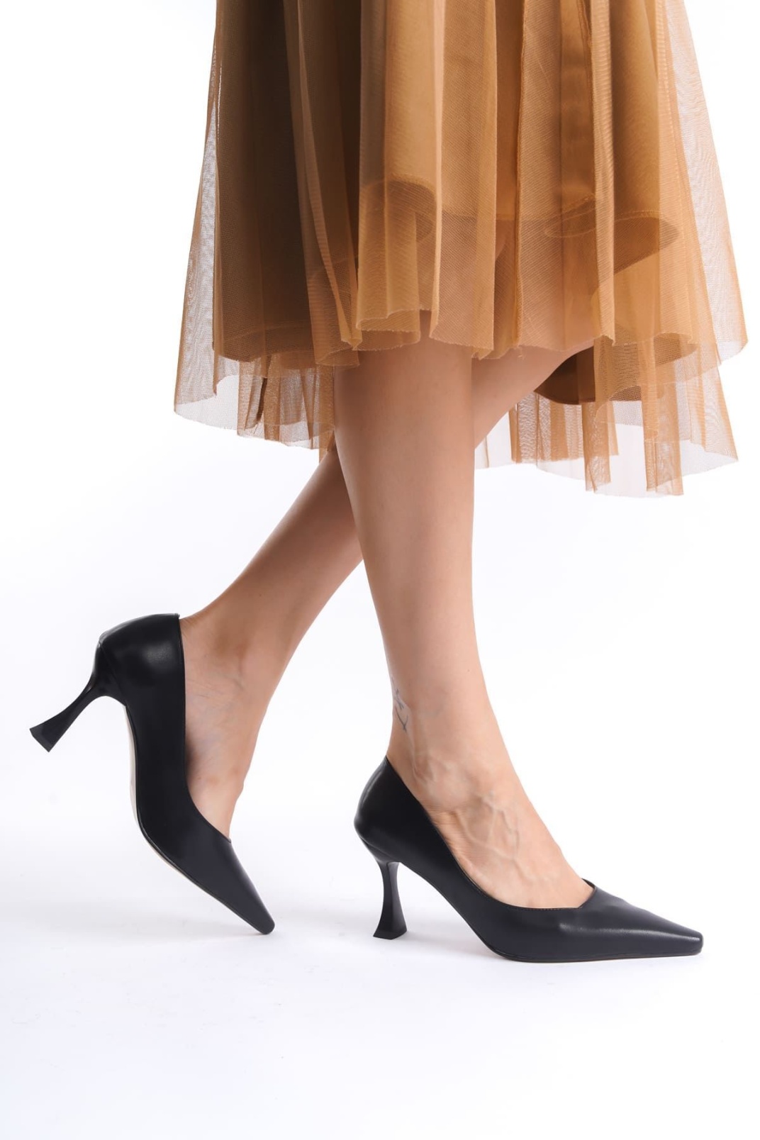 Kadın Mat Siyah Stiletto TR08MS27H